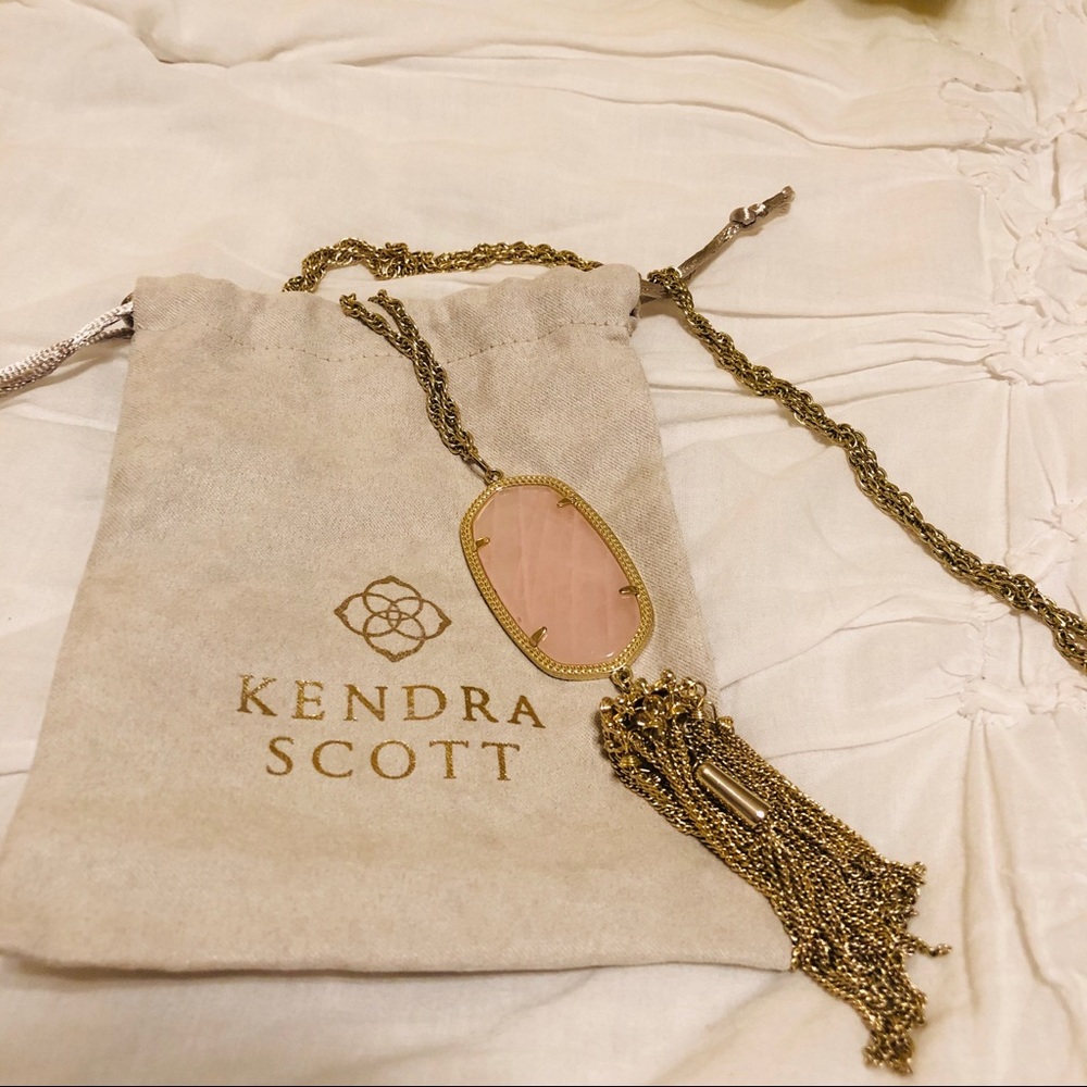 Kendra Scott Rayne Necklace in Light Pink